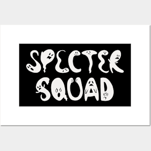 Scary Cute Ghost Characters Specter Squad Halloween Posters and Art